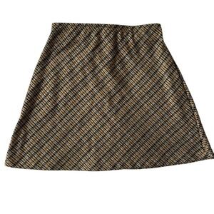 free people plaid skirt